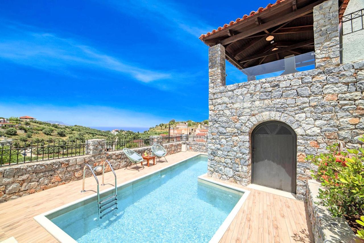 Acrothea Villa Heated Pool Ханя Екстериор снимка