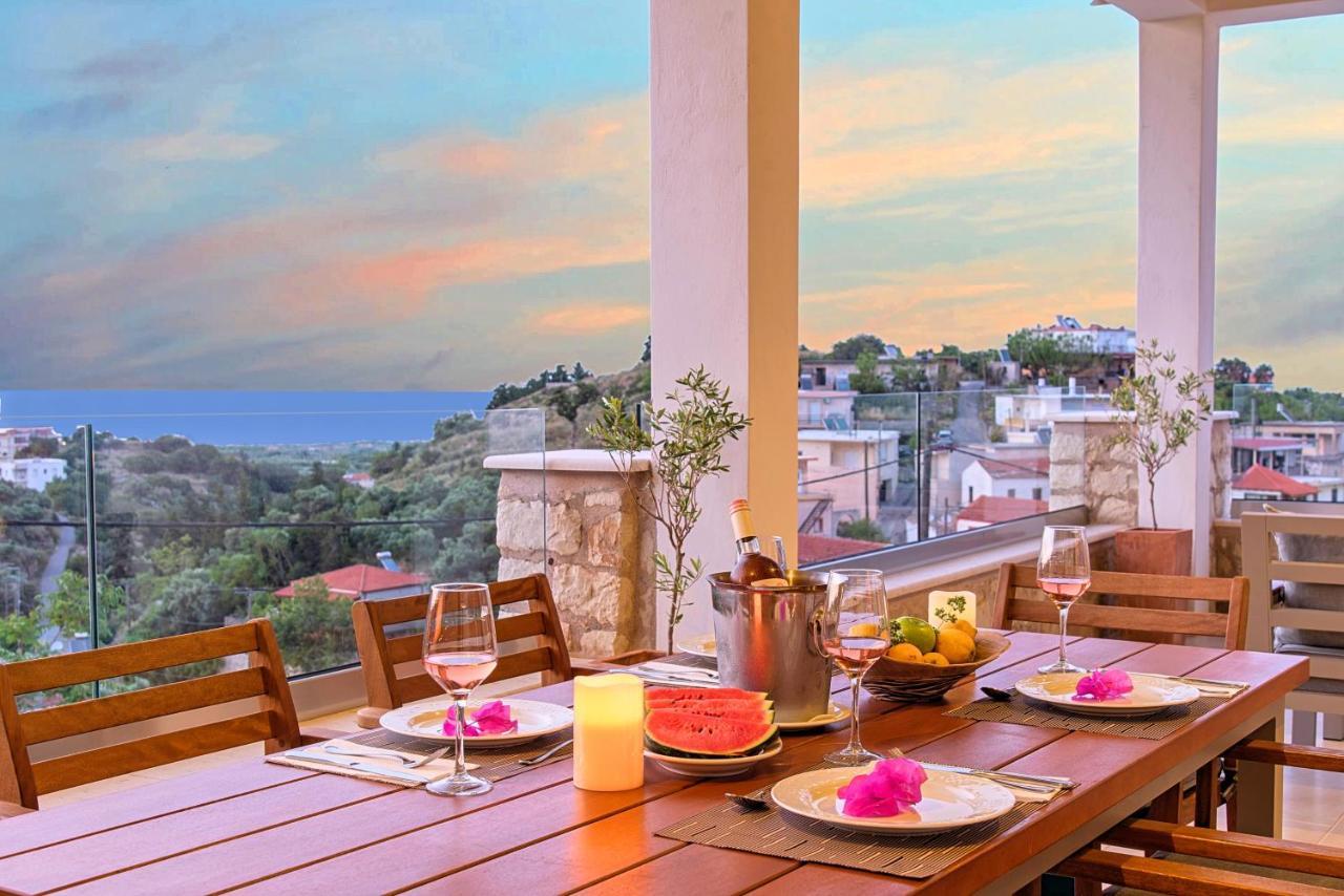 Acrothea Villa Heated Pool Ханя Екстериор снимка