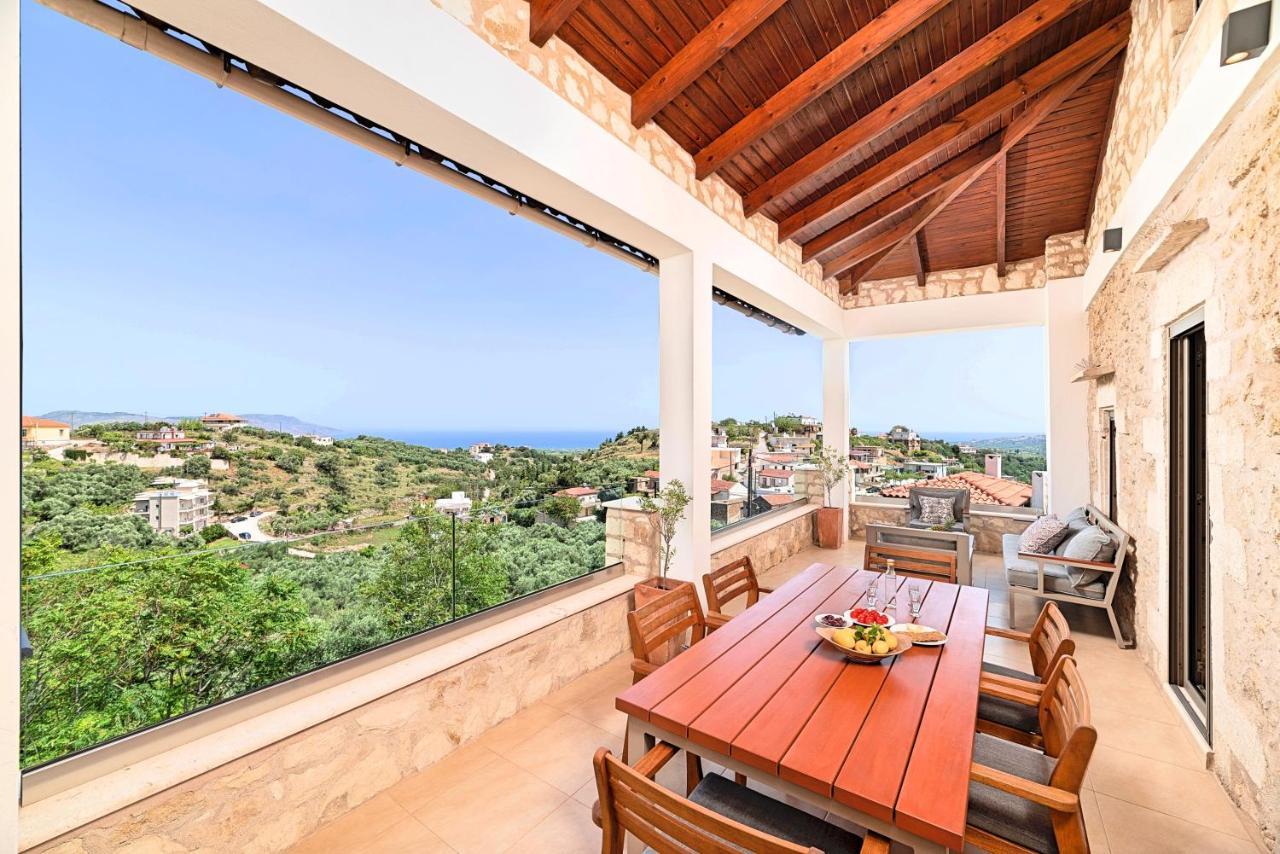 Acrothea Villa Heated Pool Ханя Екстериор снимка