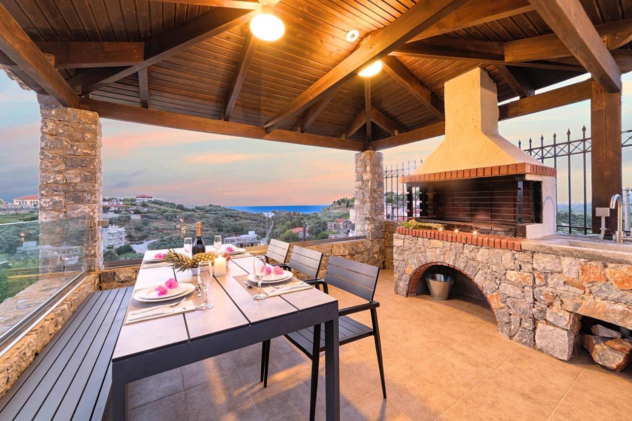 Acrothea Villa Heated Pool Ханя Екстериор снимка
