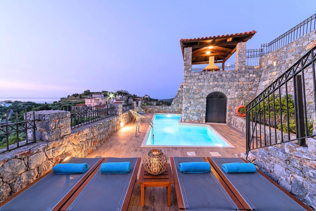 Acrothea Villa Heated Pool Ханя Екстериор снимка
